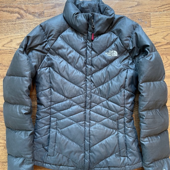 The North Face Jacket Womens Xs Aconcagua Puffer 550 Down Fill Dark Grey - Picture 2 of 13
